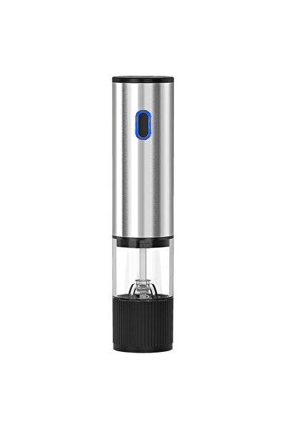 Olsenmark USB Rechargeable Electric Salt & Pepper Grinder Set – LED Light, Adjustable Ceramic Mills, 304 SS