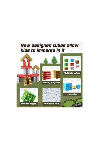 OEM Magnetic construction set, Multicolor, 2x2x2cm, 106 pieces