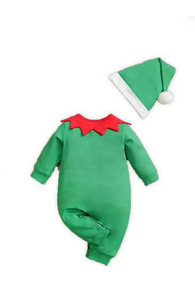 RebelBeBe Elf jumpsuit and hat – 0-3 months, 3-6 months