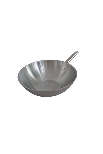 Akdeniz 28 Cm Metal Kulplu Çelik Wok Tava