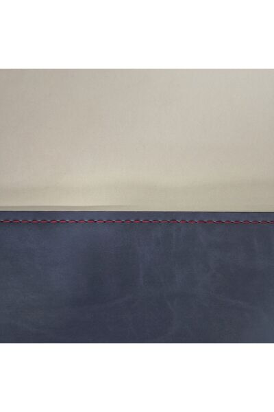 Grand Fine Art 2 Pieces Leather Blue Double-Sided Edge-Stitched American Tablecloth 33X44 Cm-Easy to Clean Supla
