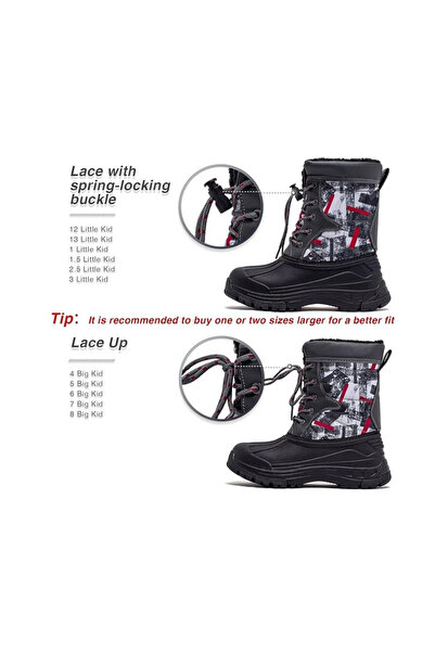 OEM HOBIBEAR boots, Waterproof, Fur, size 37, color Red and Gray