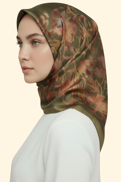 Karaca Eşarp KARMA DESEN RAYON EŞARP - HAKİ