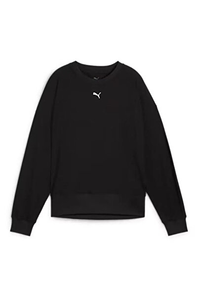 Puma W CLOUDSPUN FASHION MIDLAYER Siyah Kadın Sweatshirt