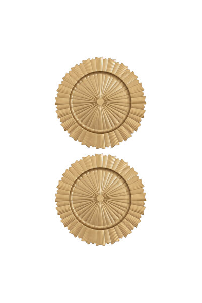 mawfoor Gold dessert serving dish 1+1