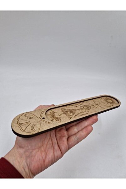 Mu Art Ahşap Ahşap Tütsülük Tütsü Yakacağı Tütsü Tutacağı Çubuk Tütsü Oda Kok...