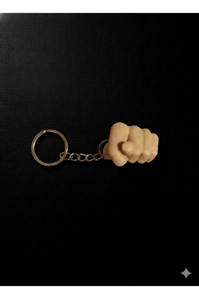 Robo Yenge Esprili “Nah” El İşareti Anahtarlık (Nahtarlık) – 3D Baskı Mini Fi...