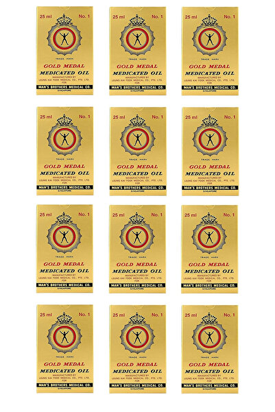 Gold Medal زيت مسكن للألم طبي 25 مل (عبوة من 12 قطعة)