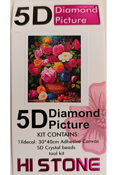 mentaş grup Diamond Painting Beaded Tapestry Mosaic Puzzle Crystal Stone Board 40X30 Kit Full Set