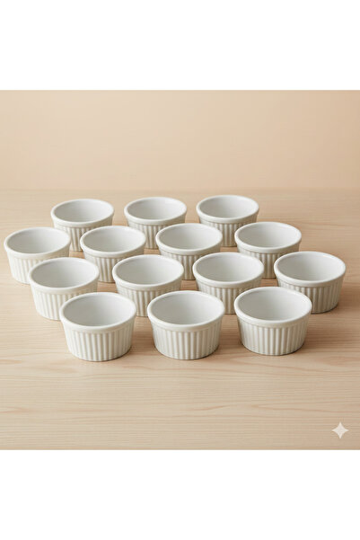 Külsan Melamine saucer set of 12 pieces, 6 cm size, black color