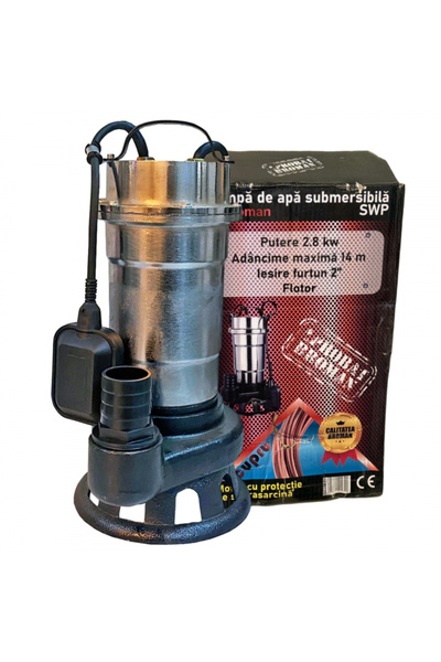 broman Pompa submersibila apa murdara SWP inox, 2800 W, 220 V, 31 mc/h, reful...