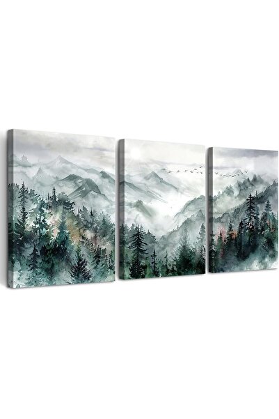 ALAYRA International لوحة فنية جدارية قماشية بتصميم بوهو بسيط، 40×60 سم - ديك...