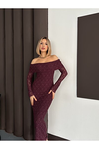 Cistern İstanbul Γυναικείο φόρεμα με δαντέλα με γιακά Madonna