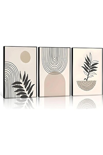 ALAYRA International لوحة فنية جدارية قماشية بتصميم بوهو بسيط، 40×60 سم - ديك...