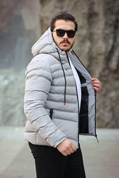 QUTTUN GİYİM MEN'S HOODED INFLATABLE COAT