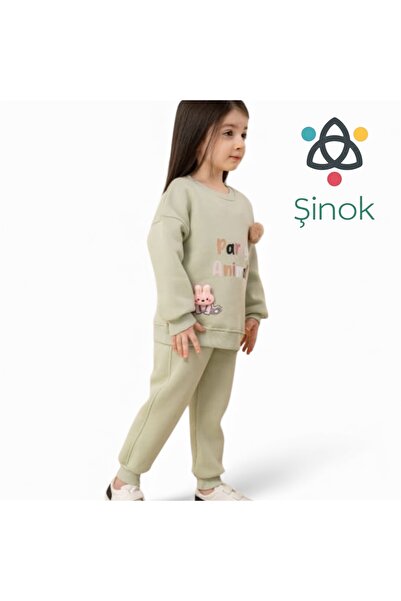 ŞİNOK طقم بيجامة أطفال بثلاثة خيوط، الكود: 6324