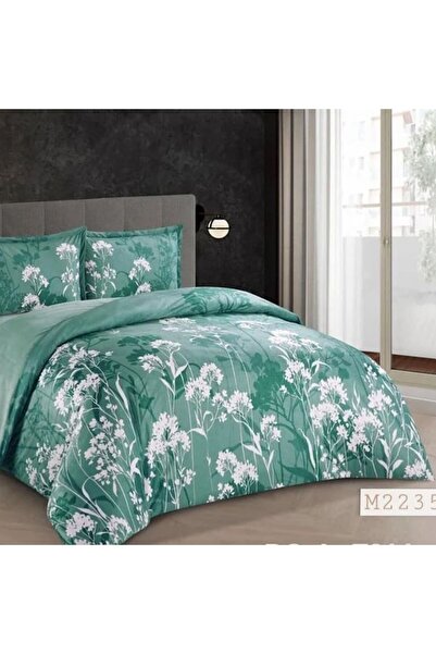 Reiashn Bell Winter Bedspread, Floral Pattern, Winter Green, Double Size
