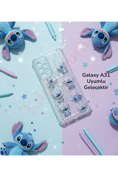 Kılıforyum حافظة متوافقة مع هاتف سامسونج جالاكسي A31، حافظة شفافة على شكل حرف...