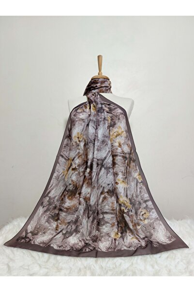 REMOMODA Şal cu model floral, şal francez din bumbac, elastic, moale, de înaltă calitate