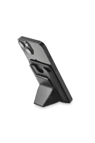 Paladyum Case Magsafe Compatible Gray Card Holder with Stand