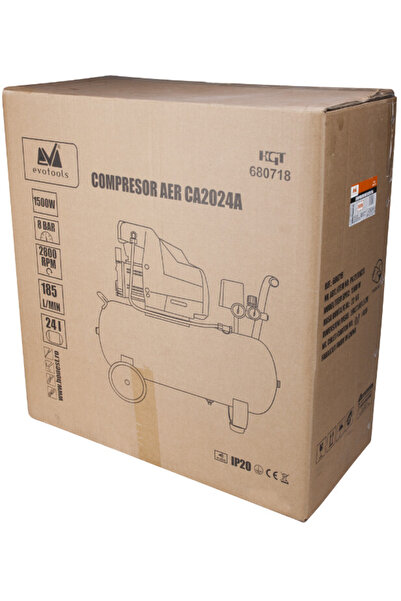 Evotools Air Compressor CA2024A EPTO - Power 1500 W Volume 24 l Pressure [P[bar] - Pressure] bars