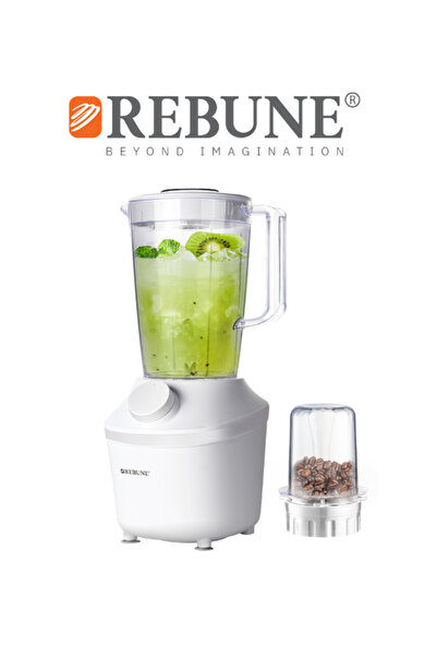 rebune Ribbon 2-in-1 Blender — 650 Watts — 1.8 Liters with Shatterproof Spice Grinder