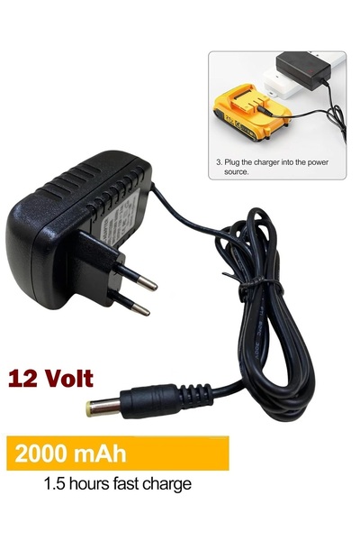 ozbience 12V Li-ion Pil Şarj Adaptörü, Yedek Batarya, Evrensel 18650 Şarj Cihazı