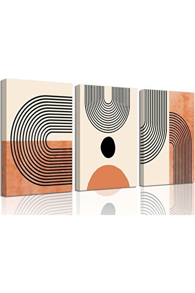 ALAYRA International لوحة فنية جدارية قماشية بتصميم بوهو بسيط، 40×60 سم - ديك...