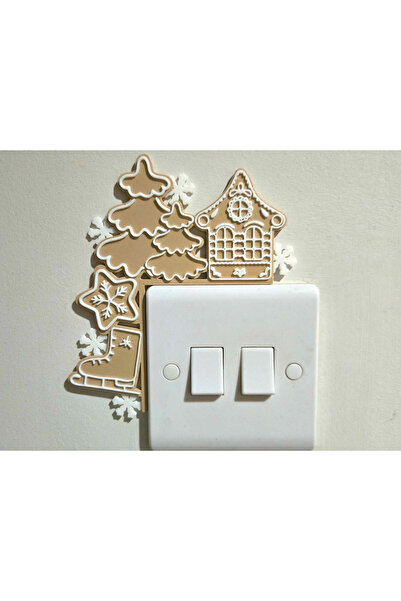 lysiaaccessory Gingerbread Christmas Light Switch Frame – Cookie House & Pine...