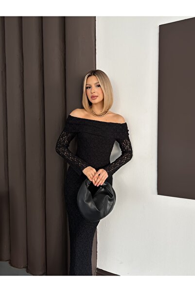 Cistern İstanbul Γυναικείο φόρεμα με δαντέλα με γιακά Madonna