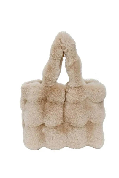 TChic Cream Color Plush Tote Bag