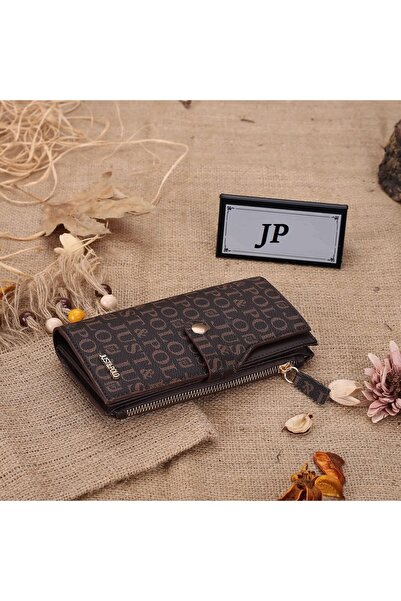 JP POLO Vegan Leather Women's Wallet with Coin and Card Compartments