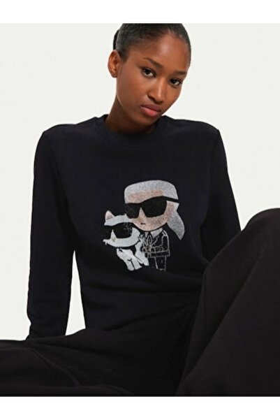 Karl Lagerfeld Ikonik 2.0 Long Sleeve Sweatshirt