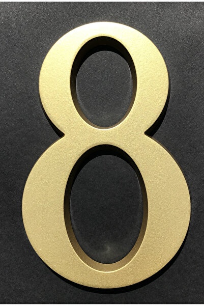 ICON TOOLS HOUSE NUMBER, ALUMINUM, 200 MM, GOLD, /DIGIT 8/