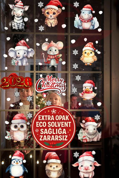 Kt Grup Novogodišnji Božić Dobrodošli 2026 Slatki set naljepnica sa božićnim ...