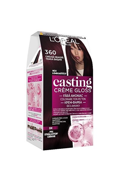 L'Oreal Paris Set 2 x Semi-Permanent Hair Dye Casting Creme Gloss 360 Black Cherry 180 ml