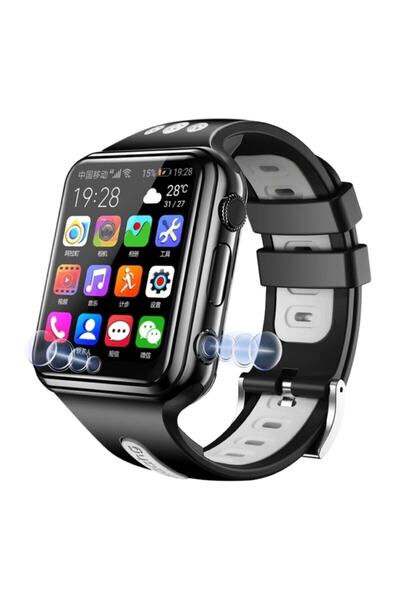 ozbience Çocuklar İçin Akıllı Saat, Çift Kameralı, GPS, Wi-Fi, Android, Gri