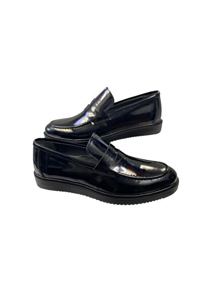 SULA Men's Loafers with Leather Inside and Outside, Poly Sole, Patent Leather Shoes