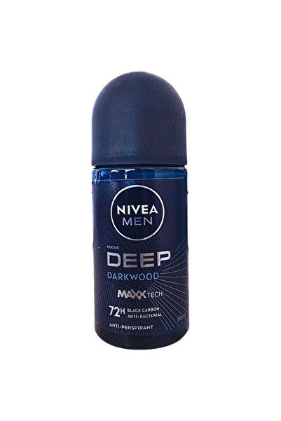 Nivea Men Set 3 x Deodorant Roll-On Men Deep Darkwood Nivea Deo, 50 ml