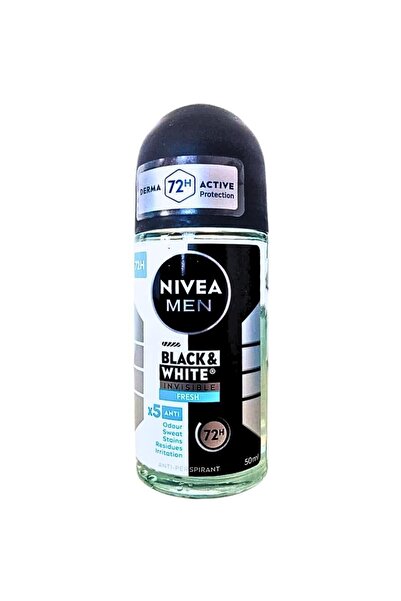 Nivea Men Set 3 x Deodorant Roll-On Men Invisible Black & White Fresh Nivea D...