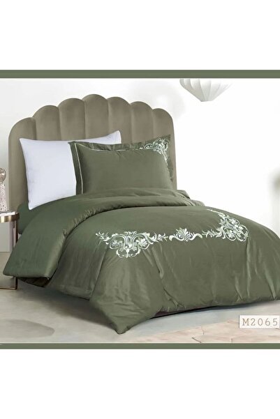 Reiashn مفرش سمرا لون زيتي قطن 100% صيفي مفرد ونصف