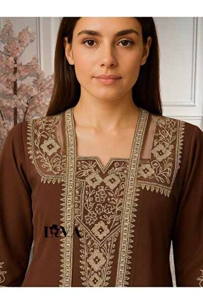 Liva Embroidered jalabiya with an attractive bisht