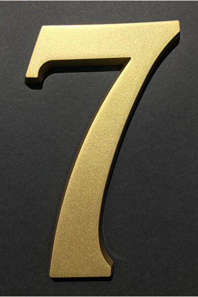 ICON TOOLS HOUSE NUMBER, ALUMINUM, 200 MM, GOLD, /DIGIT 7/