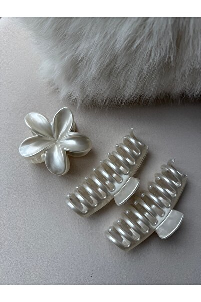 YOYYO Women's 2-Piece Spring Breeze Hair Clip Pearl Grain Hair Clip Barrette Hair Clip