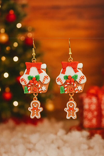 OEM Christmas Themed Earrings – Sweet Home & Gingerbread Man