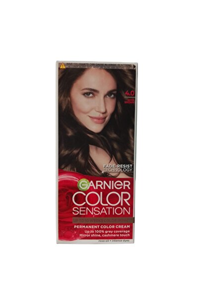 Garnier Set of 3 x Color Sensation 4.0 Deep Satin Permanent Hair Dye with Ammonia, 110 ml