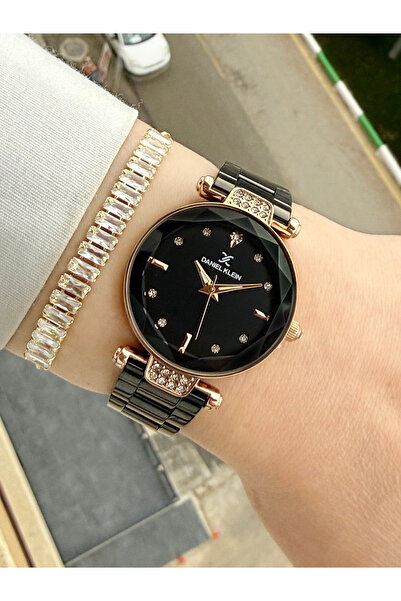 Daniel Klein Kristal Camlı Kadın Kol Saati Ve Hediye Bileklik