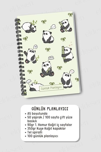 Eldesen Tasarım 3-Pack Planning Set, Daily Planner, Weekly Planner, To-Do, Academic Agenda