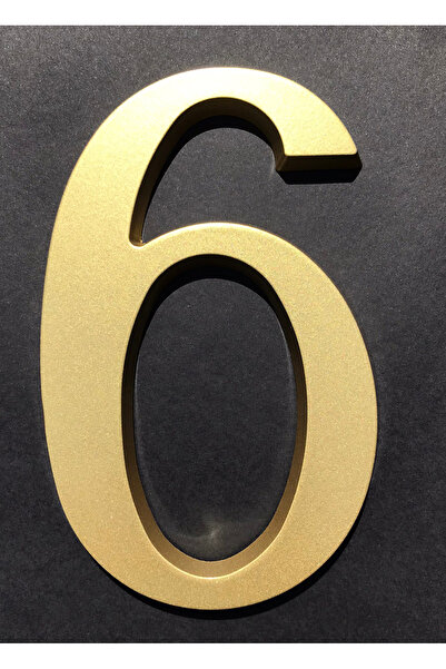 ICON TOOLS HOUSE NUMBER, ALUMINUM, 200 MM, GOLD, /DIGIT 6/9/