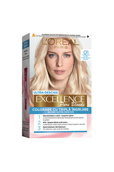 L'Oreal Paris Excellence Creme Permanent Hair Dye 01 Ultra Light Blonde 192 ml